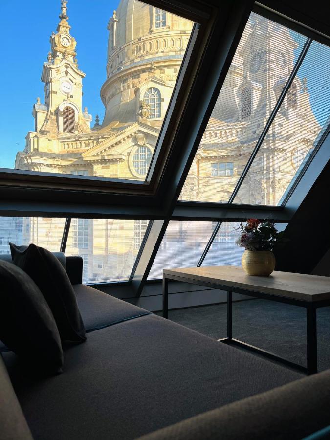 Familienapartment Mit Panoramablick Zur Frauenkirche Дрезден Экстерьер фото