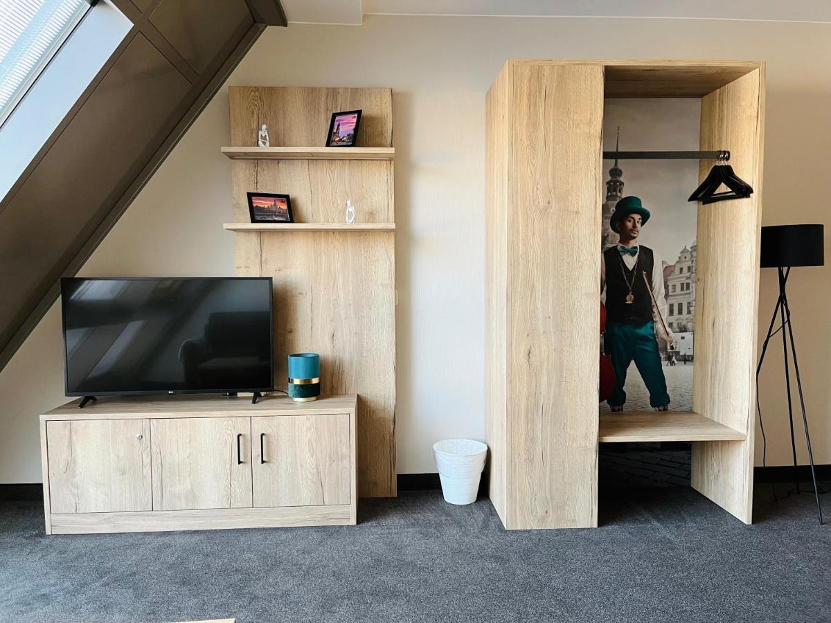 Familienapartment Mit Panoramablick Zur Frauenkirche Дрезден Экстерьер фото